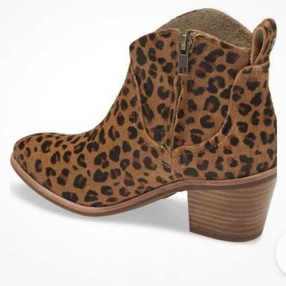 UGG Leopard Kingsburg Calf Hair Zip Up Ankle Boot Women's Sizes 8 - Picture 12 of 16